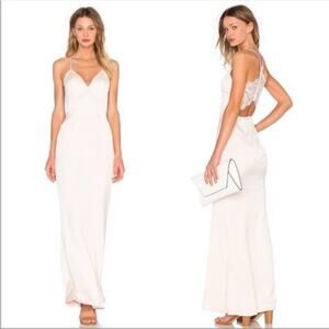 Lovers + Friends The Paris Lace Silky Fairy Romantic Ethereal Slip Dress 4 NWT